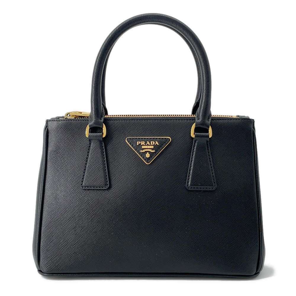 Prada handbag Saffiano leather black bag - Picture 1 of 12
